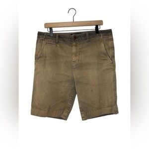 Fire trap tan distressed shorts